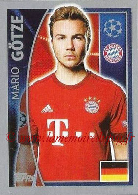 2015-16 - Topps UEFA Champions League Stickers - N° 385 - Mario GÖTZE (FC Bayern Munich)