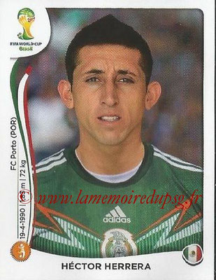2014 - Panini FIFA World Cup Brazil Stickers - N° 080 - Hector HERRERA (Mexique)
