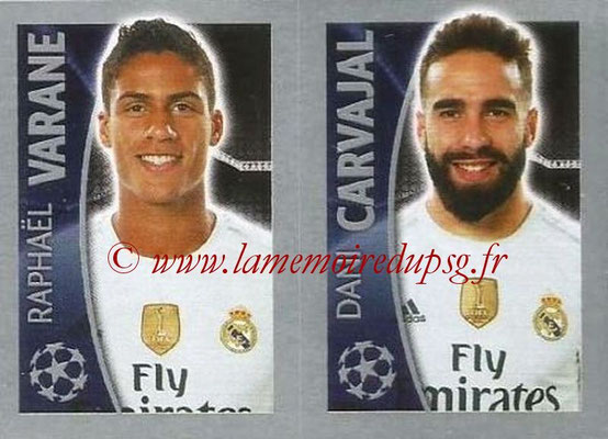 2015-16 - Topps UEFA Champions League Stickers - N° 045 - Raphael VARANE + Dani CARVAJAL (Real Madrid CF)