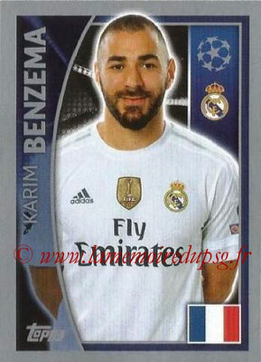 2015-16 - Topps UEFA Champions League Stickers - N° 044 - Karim BENZEMA (Real Madrid CF)