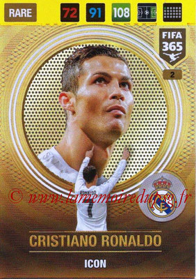 2016-17 - Panini Adrenalyn XL FIFA 365 - N° 002 - Cristiano RONALDO (Real Madrid CF) (Icon)