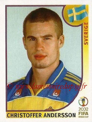 2002 - Panini FIFA World Cup Stickers - N° 445 - Christoffer ANDERSSON (Suede)