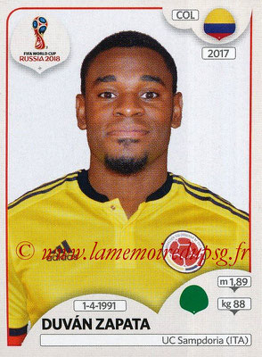 2018 - Panini FIFA World Cup Russia Stickers - N° 651 - Duvan ZAPATA (Colombie)