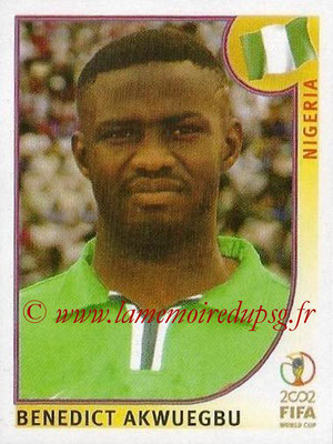 2002 - Panini FIFA World Cup Stickers - N° 417 - Benedict AKWUEGBU (Nigéria)