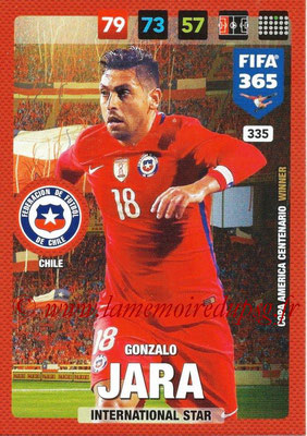 2016-17 - Panini Adrenalyn XL FIFA 365 - N° 335 - Gonzalo JARA (Chili) (International Star)