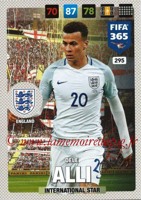 2016-17 - Panini Adrenalyn XL FIFA 365 - N° 295 - Dele ALLI (Angleterre) (International Star)