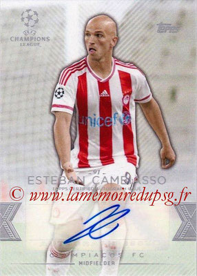 2015-16 - Topps UEFA Champions League Showcase Soccer - N° CLA-EC - Esteban CAMBIASSO (Olympiacos FC) (Base Autographs Cards)