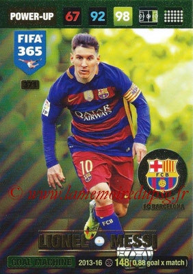 2016-17 - Panini Adrenalyn XL FIFA 365 - N° 371 - Lionel MESSI (FC Barcelone) (Goal Machine)