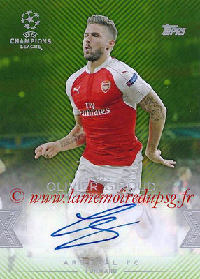 2015-16 - Topps UEFA Champions League Showcase Soccer - N° CLA-OG - Olivier GIROUD (Arsenal FC) (Base Autographs Cards)