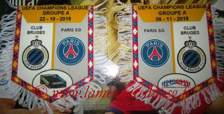 Fanion  PSG-Club Bruges  2019-20