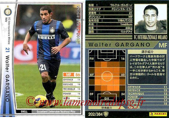 2012-13 - WCCF - N° 202 - Walter GARGANO (Inter Milan)