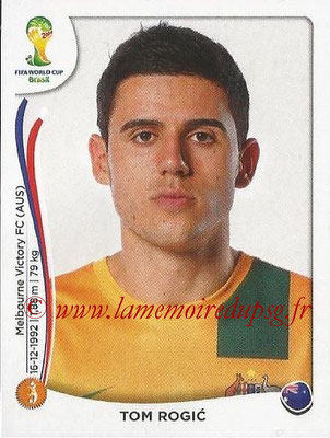 2014 - Panini FIFA World Cup Brazil Stickers - N° 177 - Tom ROGIC (Australie)