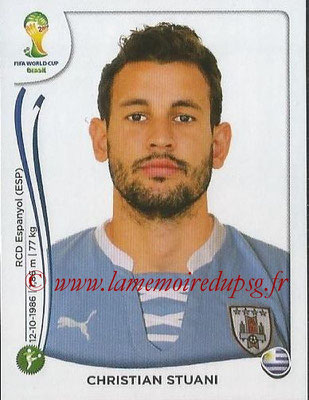 2014 - Panini FIFA World Cup Brazil Stickers - N° 274 - Christian STUANI (Uruguay)