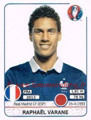 Panini Euro 2016 Stickers - N° 020 - Raphael VARANE (France)