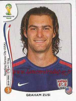 2014 - Panini FIFA World Cup Brazil Stickers - N° 557 - Graham ZUSI (Etats-Unis)