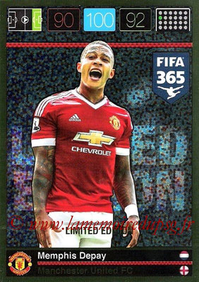 2015-16 - Panini Adrenalyn XL FIFA 365 - N° LE-MD - Memphis DEPAY (Manchester United FC) (Limited Edition)