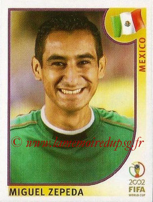 2002 - Panini FIFA World Cup Stickers - N° 507 - Miguel ZEPEDA (Mexique)