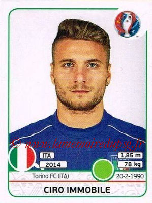 Panini Euro 2016 Stickers - N° 514 - Ciro IMMOBILE (Italie)