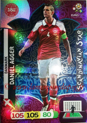 Panini Euro 2012 Cards Adrenalyn XL - N° 307 - Daniel AGGER (Danemark) (Scandinavian Star) (Nordic Edition)