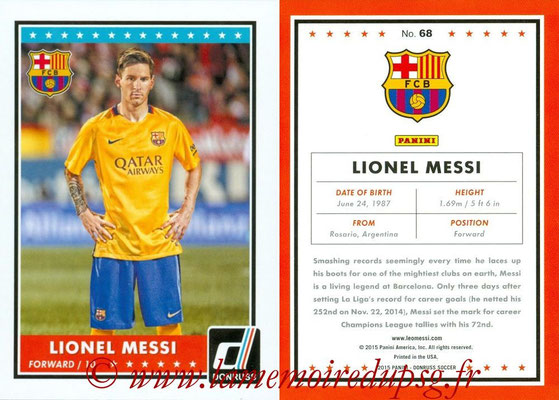 2015 - Panini Donruss Soccer - N° 068 - Lionel MESSI (FC Barcelone)