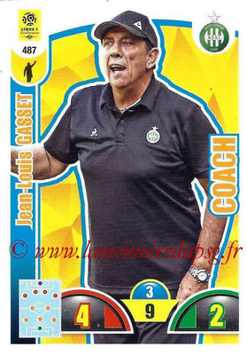 2018-19 - Panini Adrenalyn XL Ligue 1 - N° 487 - Jean-Louis GASSET (Saint-Etienne) (Coach)