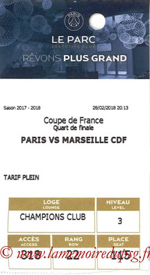 Tickets  PSG-Marseille  2017-18