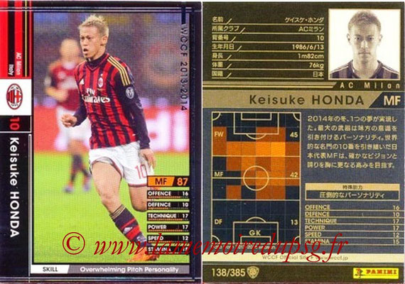 2013-14 - WCCF - N° 138 - Keisuke HONDA (Milan AC)