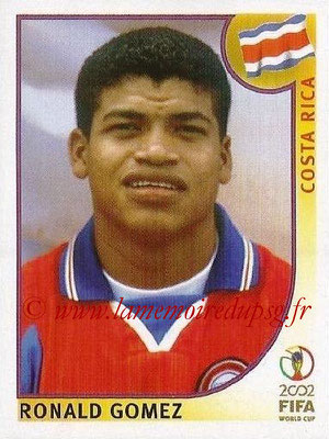 2002 - Panini FIFA World Cup Stickers - N° 240 - Ronald GOMEZ (Costa Rica)