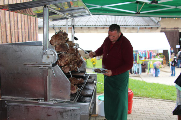 Ochsenfleisch vom Spieß