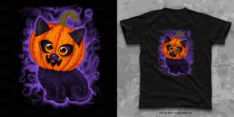Gato negro Halloween