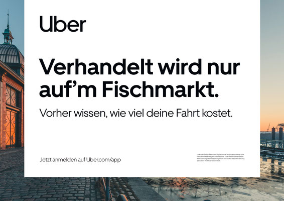 Uber Launchkampagne Hamburg