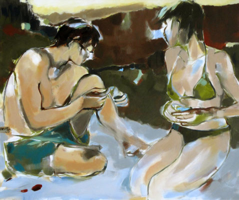 PICKNICK AM FLUSS 02/2009 100X120CM