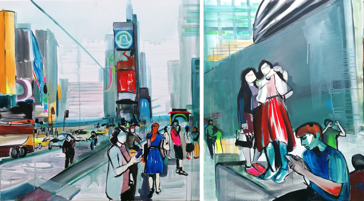 NEW YORK CITY I 09/2020 zweiteilig 100X100CM, 80X100CM