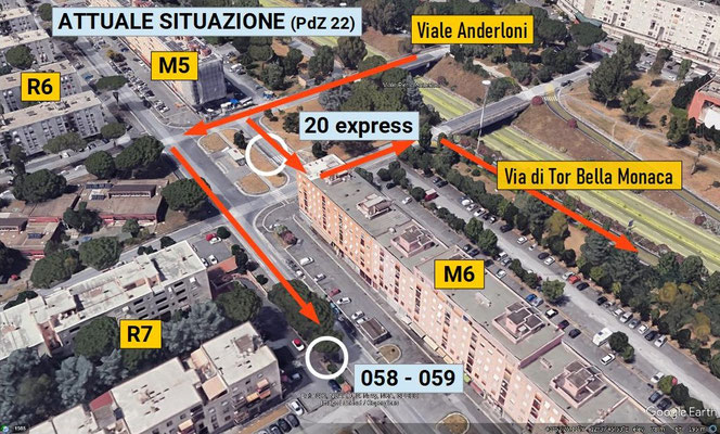 Due distanti fermate bus per linee concorrenti alle stesse destinazioni strategiche è l'antitesi di un moderno, efficiente e integrato TPL