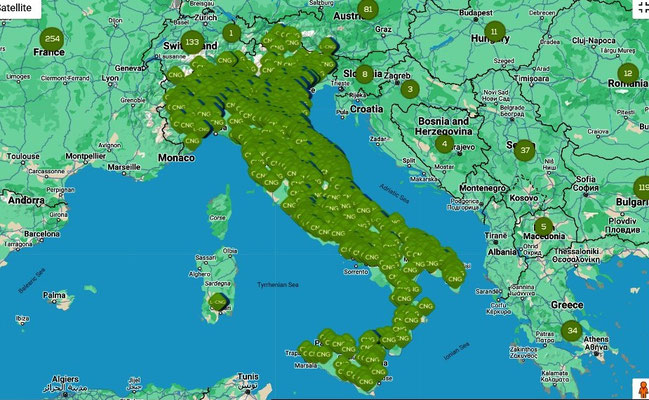 Stazioni CNG in Italia