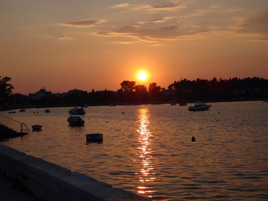 Sunset in the Garitsa Bay