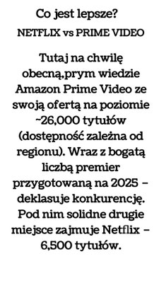 Co jest lepsze? PRIME VIDEO czy NETFLIX