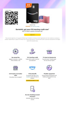 Amazon Visa Deutschland / USA