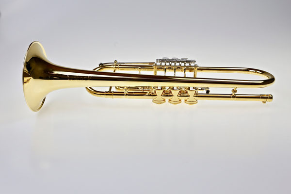 Konzerttrompete, vergoldet