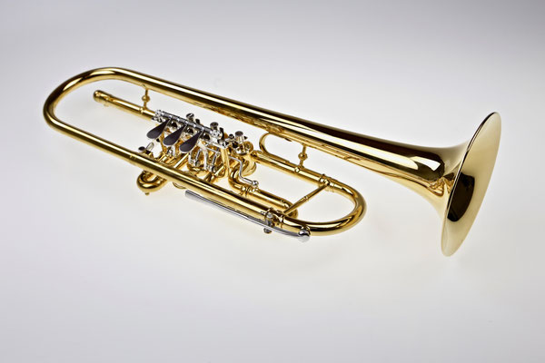 Konzerttrompete, vergoldet