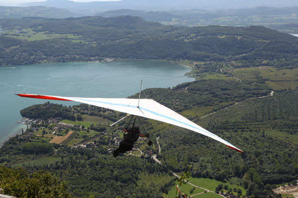 vol sur le lac du Bourget