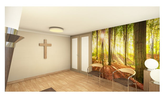 Aufbahrungsraum, würdevoller Abschied