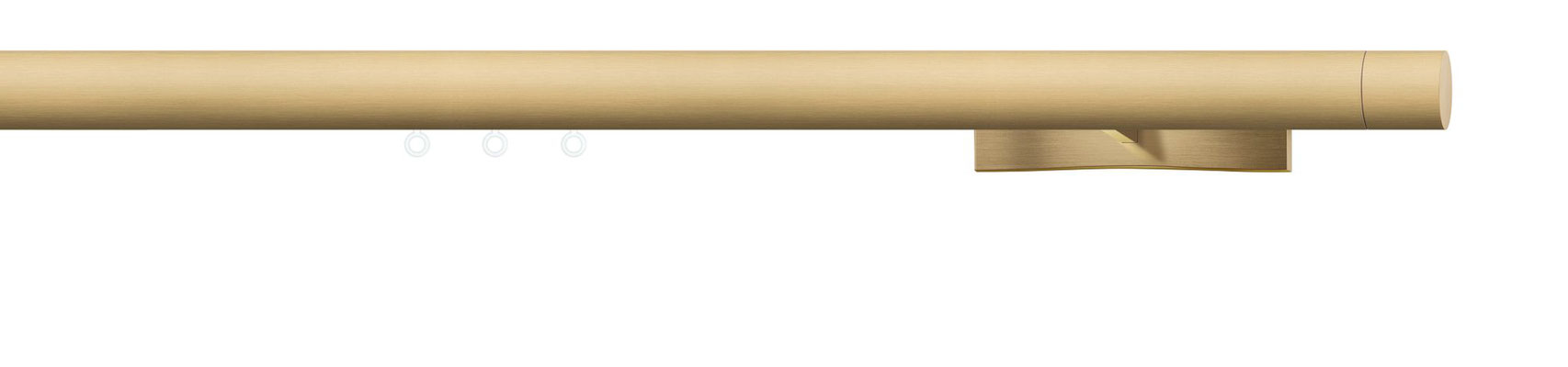 Gardinenstange Innenlauf in Messing matt