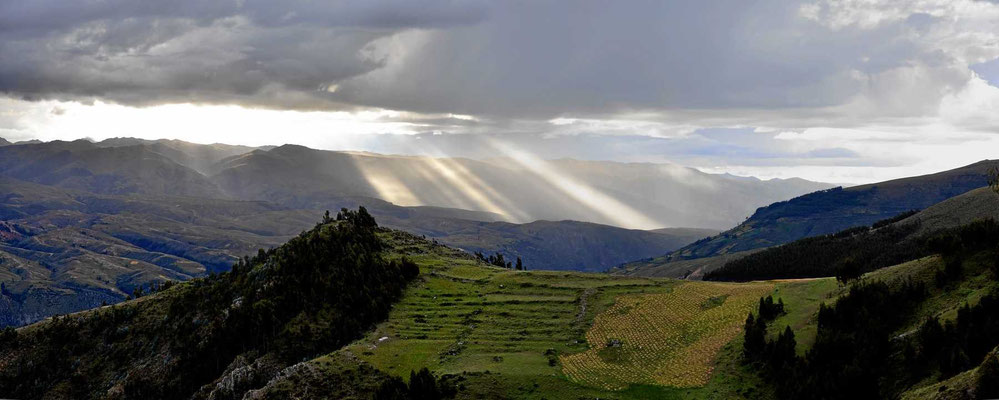 Abendstimmung vor Ayacucho.