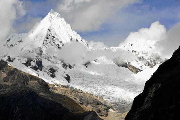 Die Gletscher der Codilliera Blanca.