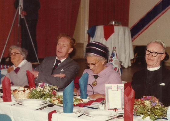 Gwyneth Sly, Dr. Alan Smyth, Mary Dingley and Rev. Harold Sly.