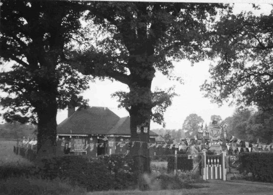 Winner of the best decorated house competition, the Farrington's bungalow , Meriden Road.