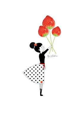 "Strawberryballoons" Illustrator