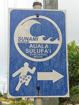 Panneau installé depuis le tsunami de 2009