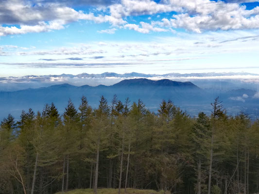 Vue en montant au Mont Fuji